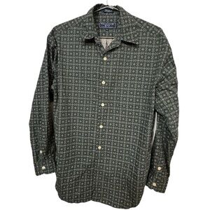 Thornton Bay Green Patterned Men’s S Dress Shirt MINTY